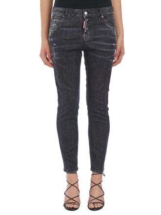 Dsquared2 Womens Jeans In Denim Cool Girl - Dark Grey Cotton - Size EU 34 (Womens)
