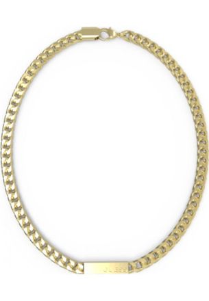 Guess JUXN03005JWYGT-U Mens Necklace - Gold Stainless Steel - One Size