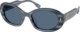 Tory Burch TY7214U 317780 Womens Sunglasses Blue Size 53