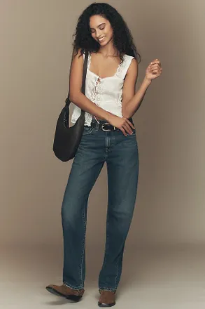 Levi's Cotton Easy Dad High-Rise Wide-Leg Jeans