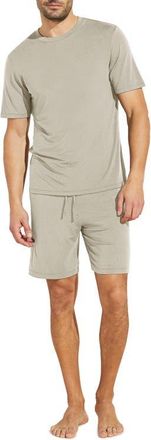 Eberjey Henry Stretch Tencel Modal Short Pajamas in Moonstrk at Nordstrom, Size X-Small