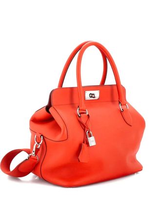 Herm&egrave;s Toolbox Bag Swift 26 satchel - Orange