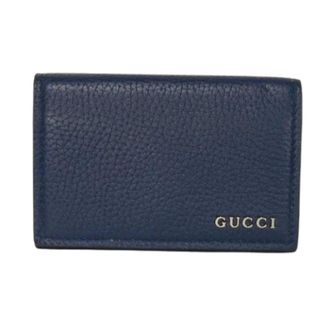 Gucci Pre-owned Wallets, male, Blue, Size: ONE SIZE Pre-owned Card case