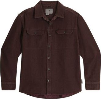 Royal Robbins Clouds Rest Hemp Blend Button-Up Shirt in Turkish Coffee Heather at Nordstrom, Size Xx-Large