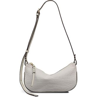 Radley London The Iris - Faux Croc Small Ziptop Crossbody Bag in Snow at Nordstrom