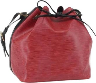 Louis Vuitton Pre-owned Bucket Bag - Dames - Vintage Tas - Rood - ONE Size - Leer - Vintage