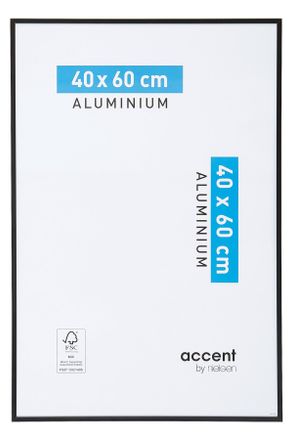 Nielsen Design Bilderrahmen, Schwarz, Metall, rechteckig, 40x60 cm, Bilder & Rahmen, Bilderrahmen, Bilderrahmen & Fotorahmen