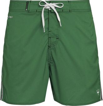 Osklen surf aquaone striped bermuda swim shorts - men - Polyester - 40 - Green