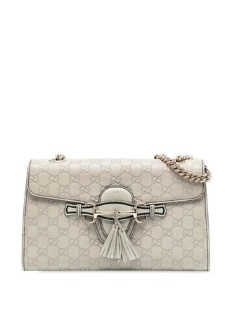 Gucci Borsa a spalla Guccissima Emily media 2016-2025 - Bianco