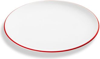 Gmundner Keramik Gmundner Cer&aacute;mica Borde Rojo Rub&iacute;, Plato De Postre Taza (&oslash; 20cm)