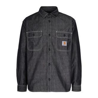 Carhartt Work in Progress Carhartt Wip, Denim Shirts, male, Black, Size: S Casual Shirts