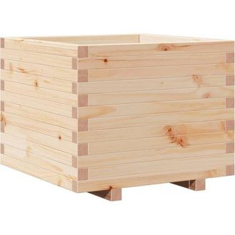 vidaXL Jardinera Madera Maciza De Pino 60x60x49,5 Cm Vidaxl