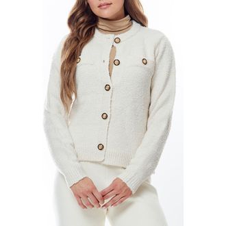 By Design Franca Boucl&eacute; Cardigan in Gardenia at Nordstrom Rack, Size X-Large