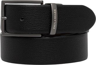 Paul & Shark Leren Riem - Heren - Riemen - Zwart - 105 CM - Leer - Accessoires
