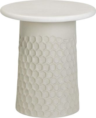 TOV Furniture Tov Furniture Hessa Chiseled Concrete Indoor/Outdoor Side Table