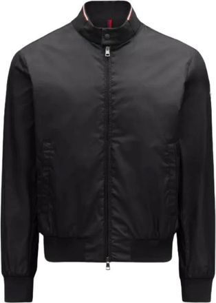 Moncler Bomber Jackets, male, Black, Size: 2XL Stylish Winter Coats