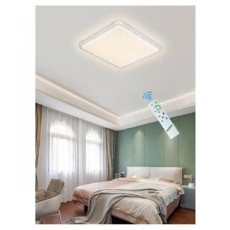 Trade Shop Trade Shop Traesio - Trade Shop - Plafoniera Led 24w 48w Smart 3 Toni Dimmerabile Effetto Cristallal C29