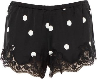 Dolce & Gabbana Pyjama Shorts - Dames - Pyjama - Zwart - XL - Nachtkleding