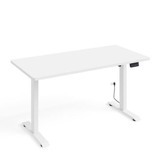 Petits Meubles Escritorio el&eacute;ctrico 140 cm paneles laminados blanco mate