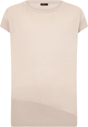 Moorer Gioia Short Sleeve Sweater - Dames - Kleedjes - Roze - XS - Kasjmier - Kleedjes