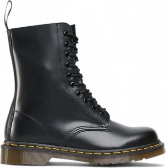 Dr. Martens Klassieke 10-gaats punkstijl laars - Heren - Veterlaarzen - Zwart - 43 EU - Leer - Schoenen