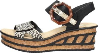 Rieker Gekleed - Dames - Sleehakken - Zwart - 40 EU - Schoenen