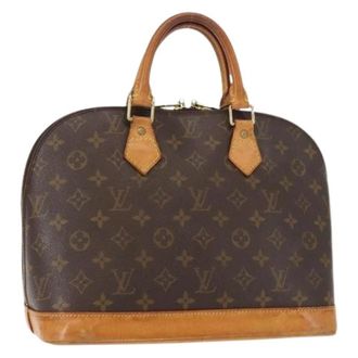 Louis Vuitton Pre-owned Handbags, female, Brown, Size: ONE SIZE Pre-owned Vintage Canvas Handbag