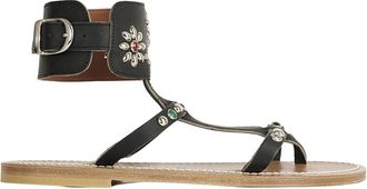 K.Jacques Caravelle Sandal - female - K.JACQUES - Flat Sandals - Black - 5 UK - Shoes