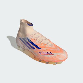 adidas adidas Performance Womens F50 Sparkfusion Elite Mid Firm Ground/Artificial Grass Boots - Orange - Size UK 4.5