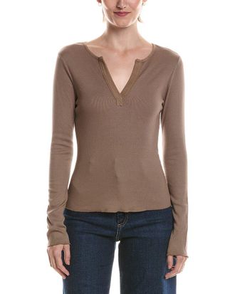 Michael Stars Salem Mixed Henley Top