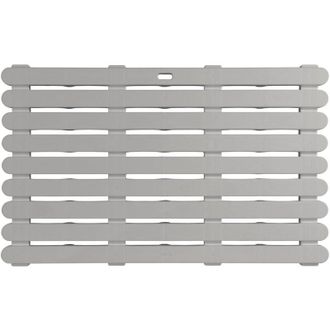 WENKO Griglia da bagno per interni ed esterni, antiscivolo, per bagno, piscina, plastica, 80 x 50 cm, beige