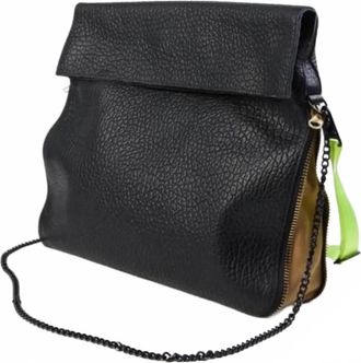Ampersand As Apostrophe Buffalo Parcel Bag In Black