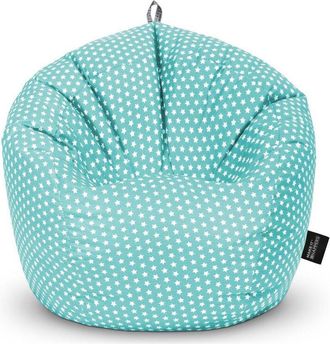 Happers Happers - Puff Pelota Estampado Stars Turquesa