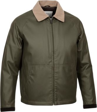 Brixtol Textiles Carter Waxed Jacket - Heren - Zomerjassen - Groen - XL - Katoen - Jassen