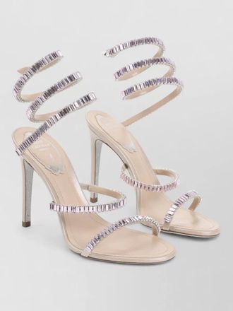 Rene Caovilla sandals embellished straps spiral ankle strap stiletto