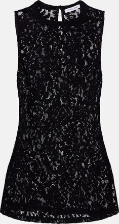 Veronica Beard Top Serenka in pizzo con stampa floreale