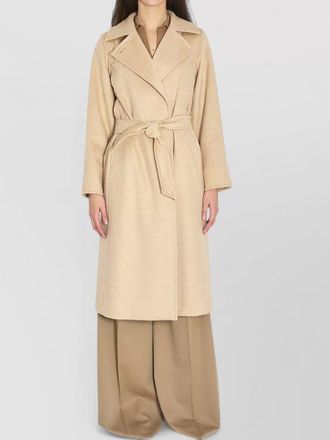 Max Mara camel hair belted single breasted coat