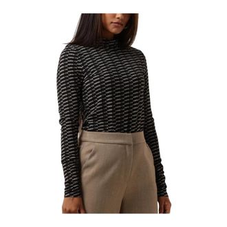 Harper & Yve Jane LS Top - Dames - Longsleeves - Zwart - XS - Tops
