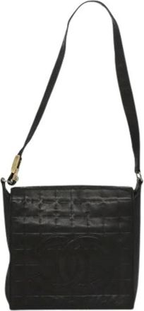 Chanel Pre-owned Shoulder Bags, female, Black, Size: ONE SIZE Pre-owned Chocolate bar cc shoulder bag