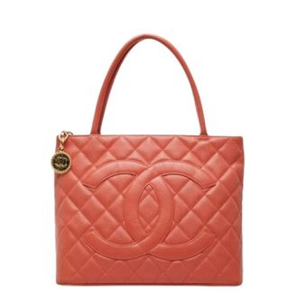 Chanel Pre-owned Matelasse Tote Bag - Pre-owned - Mujer - Naranja - ONE SIZE