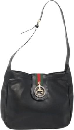 Gucci Pre-owned Shoulder Bags, female, Black, Size: ONE SIZE Pre-owned Vintage Shoulder Bag
