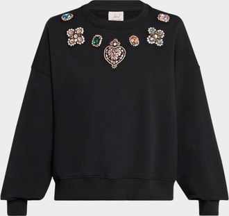 Cinq &agrave; Sept Baroque Patches Sweatshirt