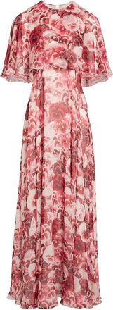 Giambattista Valli Abito lungo a fiori - Rosso