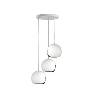 Netlighting Malaga Cluster Pendant Ceiling Light White 32cm 3x E27