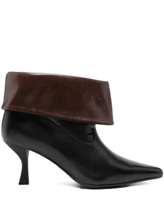 Marc Ellis 70mm pointed-toe ankle boots - Black