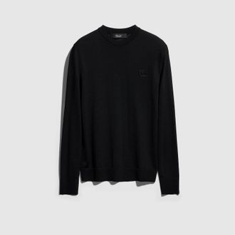 Gucci Knit Wool Sweater With Embroidery, Size XXXL, Black