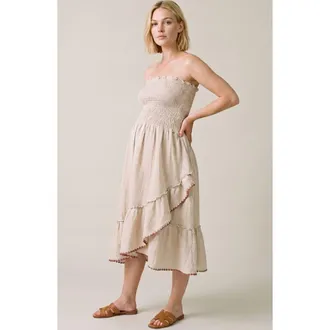 Cache Coeur 2 in 1 Maternity Smock Dress Skirt Laila in Beige at Nordstrom, Size X-Large/xx-Large