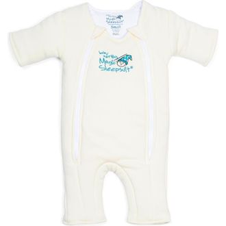 Halo 100% Cotton Magic Sleepsuit in Cream at Nordstrom, Size Large