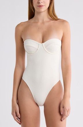 Billabong Wander Over Hailey Underwire One-Piece Swimsuit in Salt Crystal at Nordstrom, Size Medium