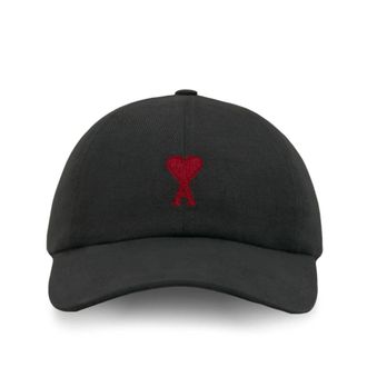 Ami Caps, female, Black, Size: ONE SIZE Ami de Coeur Embroidery Cap